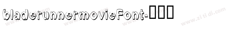 bladerunnermovieFont字体转换