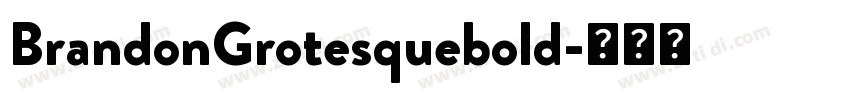 BrandonGrotesquebold字体转换