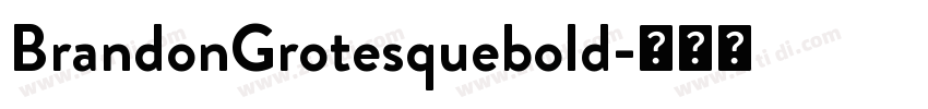 BrandonGrotesquebold字体转换