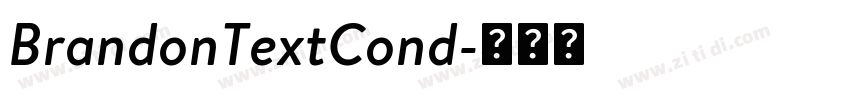 BrandonTextCond字体转换