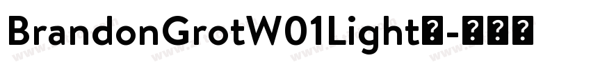 BrandonGrotW01Light字字体转换 BrandonGrotW01Light字字体转换