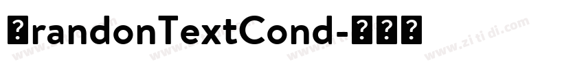 BrandonTextCond字体转换
