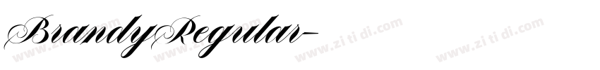 BrandyRegular字体转换