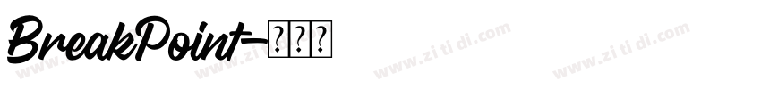 BreakPoint字体转换