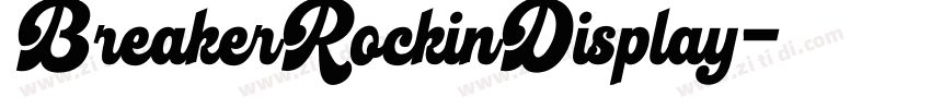 BreakerRockinDisplay字体转换