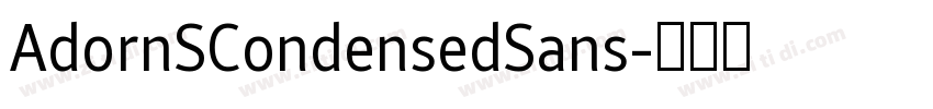AdornSCondensedSans字体转换