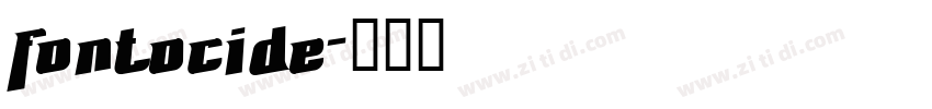 Fontocide字体转换