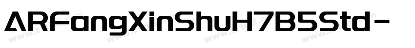 ARFangXinShuH7B5Std字体转换