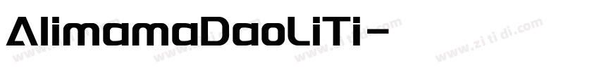 AlimamaDaoLiTi字体转换