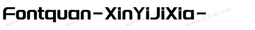 Fontquan-XinYiJiXia字体转换