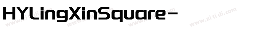 HYLingXinSquare字体转换