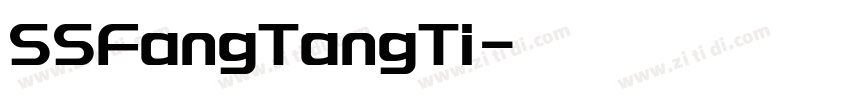 SSFangTangTi字体转换