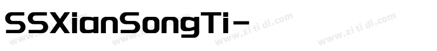 SSXianSongTi字体转换