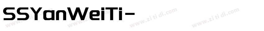 SSYanWeiTi字体转换