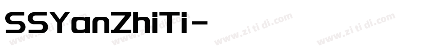 SSYanZhiTi字体转换