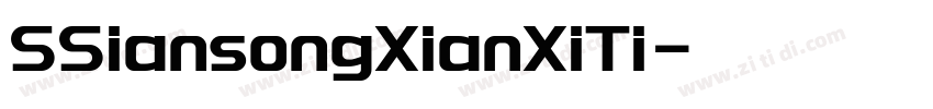 SSiansongXianXiTi字体转换