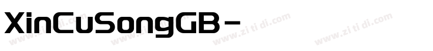XinCuSongGB字体转换