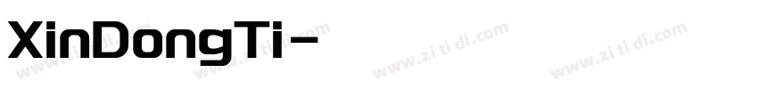XinDongTi字体转换