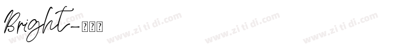 Bright字体转换
