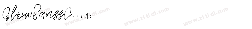 GlowSanssC字体转换