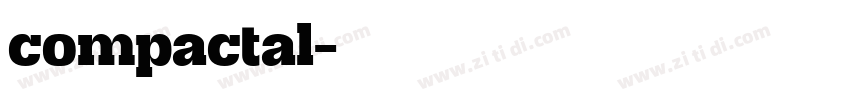 compactal字体转换