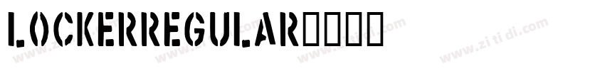 LOCKERRegular字体转换