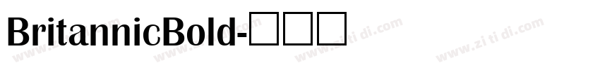 BritannicBold字体转换