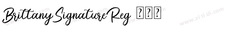 BrittanySignatureReg字体转换