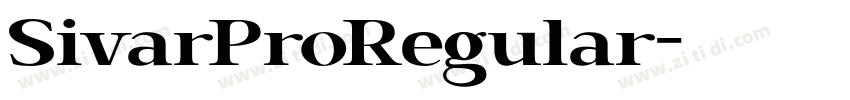 SivarProRegular字体转换