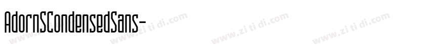AdornSCondensedSans字体转换