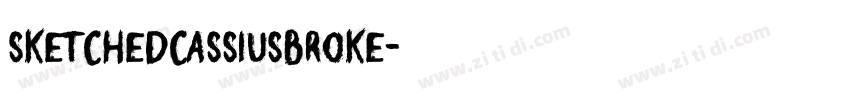 SketchedCassiusBroke字体转换