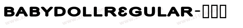 BabyDollRegular字体转换