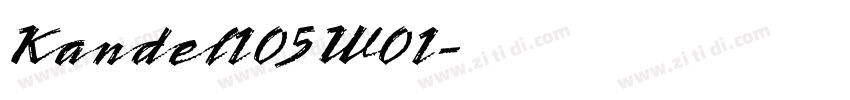 Kandel105W01字体转换