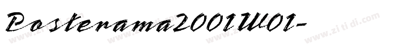 Posterama2001W01字体转换
