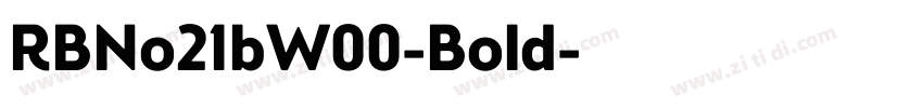 RBNo21bW00-Bold字体转换