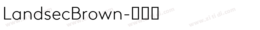 LandsecBrown字体转换