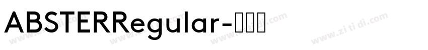 ABSTERRegular字体转换