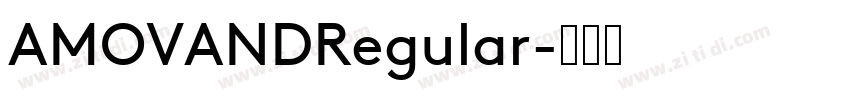 AMOVANDRegular字体转换