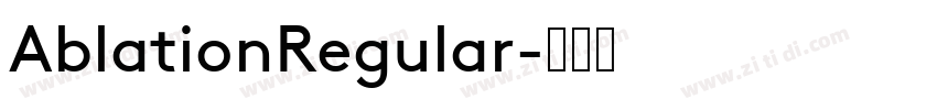 AblationRegular字体转换