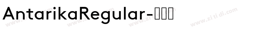 AntarikaRegular字体转换