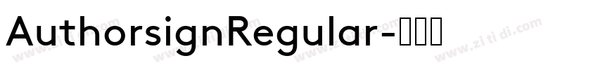 AuthorsignRegular字体转换