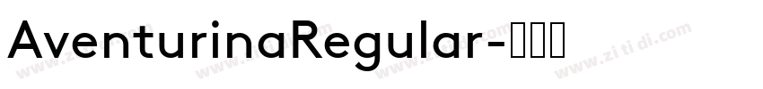 AventurinaRegular字体转换