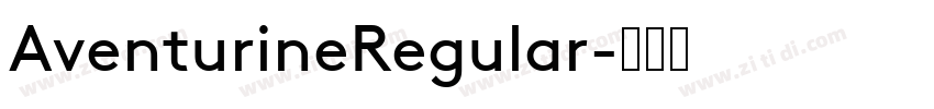 AventurineRegular字体转换
