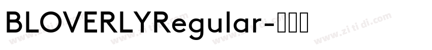 BLOVERLYRegular字体转换