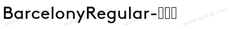 BarcelonyRegular字体转换