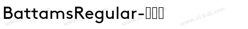 BattamsRegular字体转换