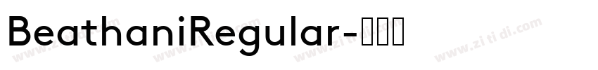 BeathaniRegular字体转换