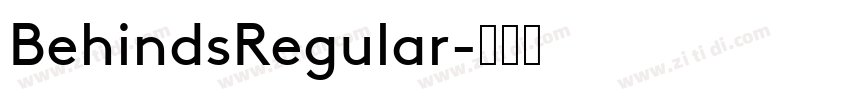 BehindsRegular字体转换