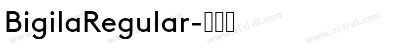 BigilaRegular字体转换