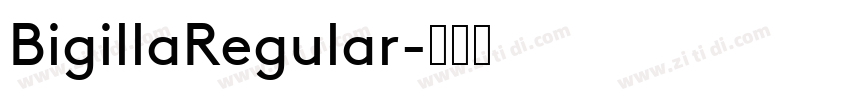BigillaRegular字体转换